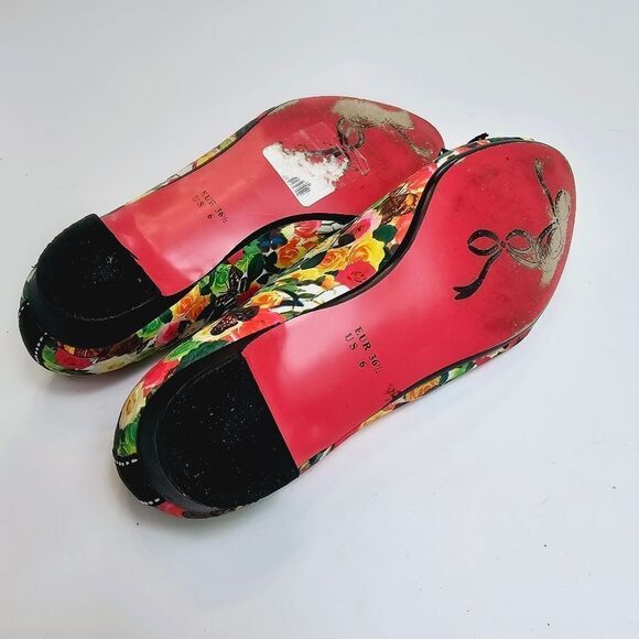 POETIC LICENCE WONDERFUL FABRIC LONDON FLATS SIZE 6 ANTHROPOLOGIE - Picture 8 of 8